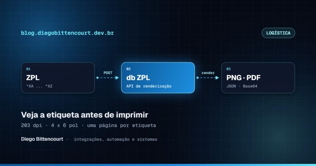 Etiquetas ZPL na prática: como visualizar e converter em PNG e PDF via API